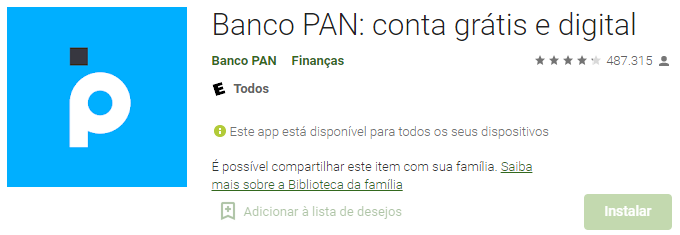 Cartão Virtual Banco Pan